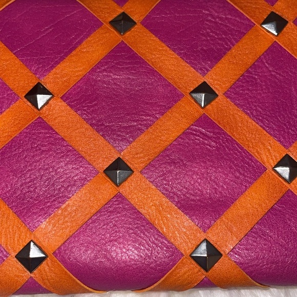 Jessica Simpson clutch pink and orange wallet - Picture 2 of 4